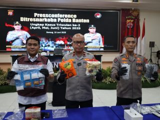 Polda Banten Berhasil Ringkus 61 orang Pelaku Tindak Pidana Narkotika