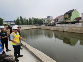 Atasi Masalah Banjir, Pilar Tinjau Proyek Tandon di Perumahan PBI